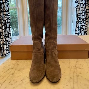 Gianvito Rossi Grey Suede Knee High boots - Size EU 39/USA9